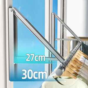 SANIPRO <span class=keywords><strong>appendiabiti</strong></span> pieghevoli da parete per interni stendibiancheria da balcone stendino per trapunta - Product Image 4