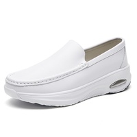 Nouvelles Chaussures d'Infirmier pour Hommes avec Coussin d'Air, Confortables, Semelles Souples Anti-Fatigue, Modèle à Enfiler, Solides, Antidérapantes, Respirantes, Durables, pour Hôpital