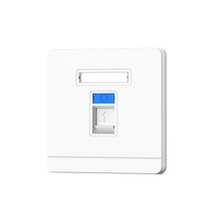 Sc optique simple de panneau de fibre de réseau de type 86 à port double/à quatre ports Cat. Façade de prise de câble téléphonique d'ordinateur 6