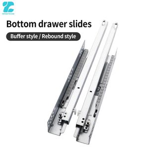 Herrajes modernos para cocina y comedor: correderas de cajón ocultas de alta resistencia con cierre suave, ajustables y de apertura por presión. - Product Image 2