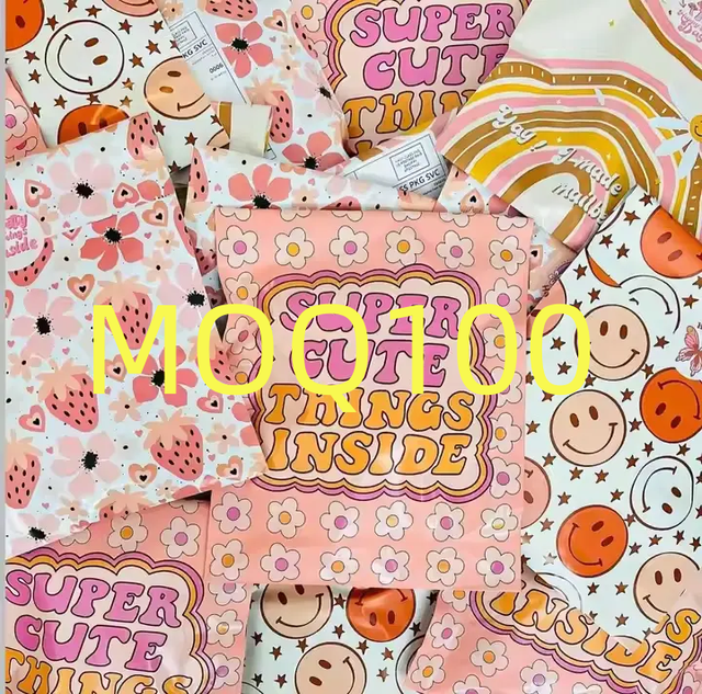 Eco-Friendly Recyclable Poly Mailers Custom Printed Durable Waterproof Sustainable Packaging for Clothing Biodegradable Mailing