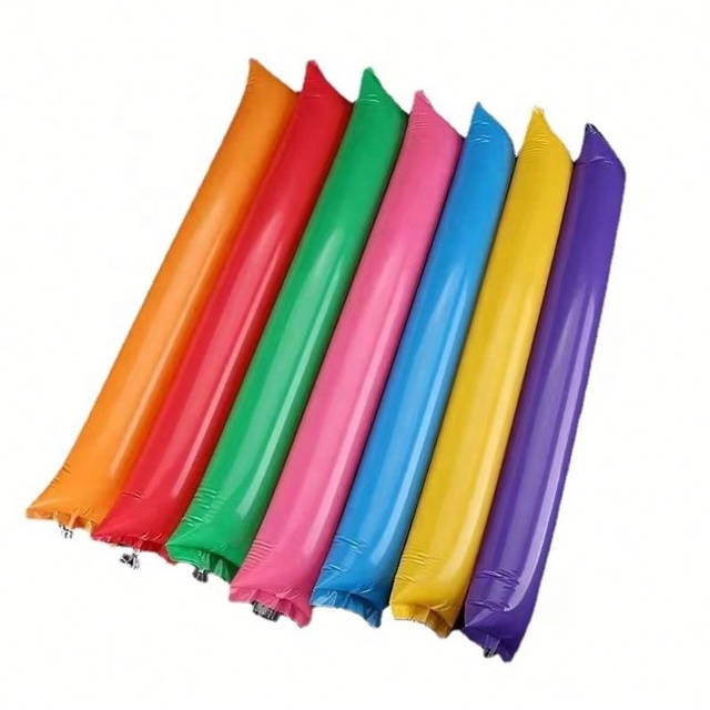 2024 Custom Design Thunder Bang Inflatable Sticks Thundersticks Soccer Thunder Stick RPET Inflatable Cheers Stick