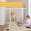 Porte bébé pour chien, PetGate en métal pour <span class=keywords><strong>les</strong></span> escaliers et <span class=keywords><strong>les</strong></span> portes Porte enfant avec porte, pas besoin d'outils, pas de perçage. - Product Image 5