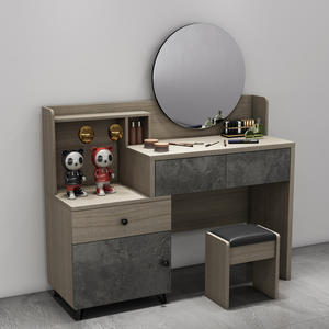 Ensemble Complet de Meubles de <span class=keywords><strong>Chambre</strong></span> à <span class=keywords><strong>Coucher</strong></span> Modernes en MDF Bois, Style Contemporain, Tailles Queen et King, 5 Pièces, Vente en Gros de Chine - Product Image 6