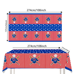 Artículos para Fiestas de Cumpleaños con Temática de Béisbol, Platos, Servilletas, Tenedores, Vajilla Desechable de Papel, Decoraciones para Fiestas de Béisbol para Niños - Product Image 2