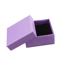 Boîte en carton rigide personnalisée avec ruban, revêtement UV, emballage recyclable pour la Saint-Valentin, bougie, bijoux, bague, boucles d'oreilles, cadeau