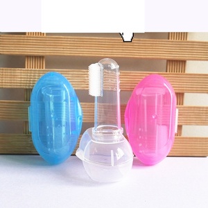 Mumlove <span class=keywords><strong>Brosse</strong></span> à dents pour bébé en silicone souple, couvre-doigt en silicone pour bébé, <span class=keywords><strong>brosse</strong></span> à dents pour nettoyer les dents - Product Image 1