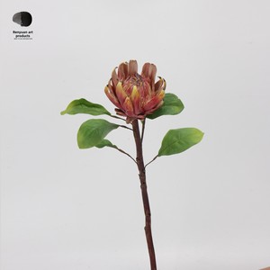 Grande fleur de style américain King Protea au toucher caoutchouc souple fleur artificielle à tige unique pour la maison salon arrangement de <span class=keywords><strong>mariage</strong></span> - Product Image 6