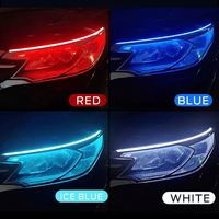 Tiras de Luz Flexibles para Coche, Señal de Giro de Superficie, Freno, DRL, Luz LED de Marcha Diurna, Accesorios para Automóvil