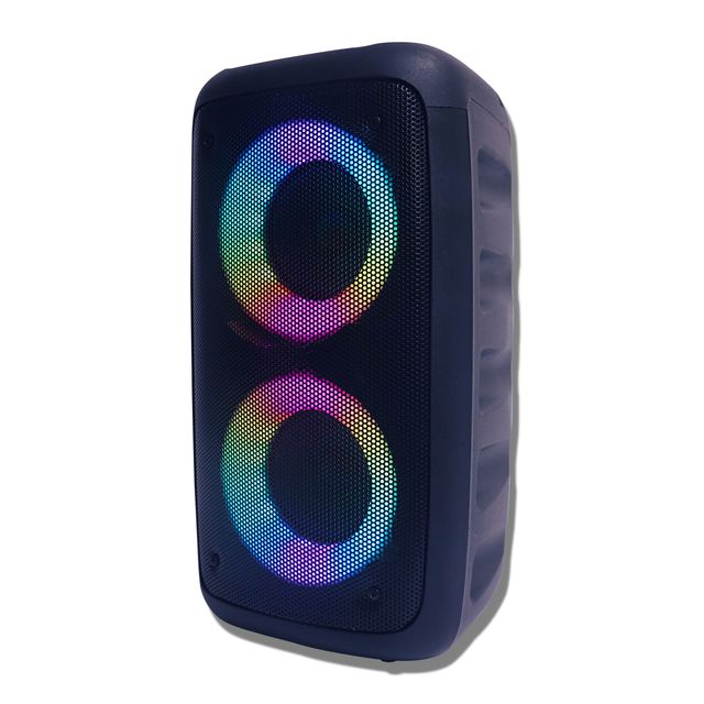 High Quality Dual Channel RGB Lighting Large Battery  Card Slot with Microphone Karaoke Portable Speaker