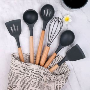 Custom 33-Piece Eco-Friendly LFGB Certified Kitchen Accessories Mixing Spatula Non-Stick Cookware Set <b>Silicone</b> Kitchen Utensils - Product Image 2
