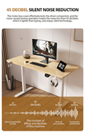Cadre de bureau moderne à double moteur électrique réglable en hauteur avec levage rapide pour une utilisation assise-debout dans l'appartement de la maison