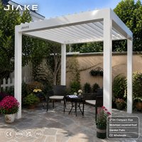 Jiake 3x3m Aluminium-Pergola mit Motorisiertem Lamellendach für Garten und Terrasse, Outdoor-Pavillon CE Großhandel