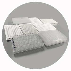 ห้องปฏิบัติการโปร่งใส96ดี PCR แผ่น0.2มิลลิลิตร Pcr แผ่นครึ่งรอบ