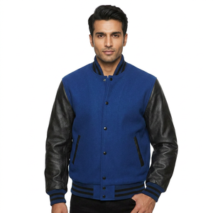 Chaqueta Varsity de Satén 100% Poliéster al por Mayor, Hecha a Medida con Diseño de Logotipo Propio, Cuello Alto y Procesamiento Recubierto - Product Image 1