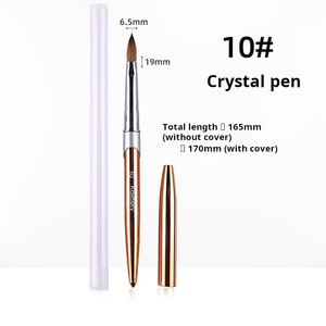 แปรงอะคริลิคสำหรับต่อเล็บ Kolinsky Hair Crystal Armor Extension Pen แปรงทำเล็บมืออาชีพสำหรับร้านทำเล็บ แปรงสำหรับตกแต่งเล็บด้วยผงอะคริลิค - Product Image 6