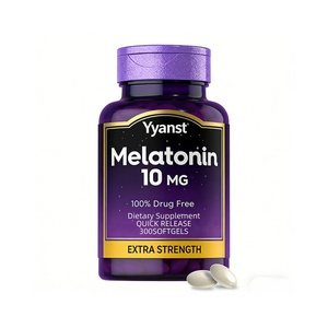 Cápsulas de Melatonina de Alta Calidad de Marca Privada para un Sueño Saludable y Relajante, Ayudan a Conciliar el Sueño y a Mantenerse Dormido, Cápsulas Blandas - Product Image 1