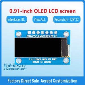 <span class=keywords><strong>Module</strong></span> <span class=keywords><strong>OLED</strong></span> 0.91 pouces 128x32 SSD1306 pilote 7 trous de broche SPI blanc bleu 128*32 écran d'affichage <span class=keywords><strong>Oled</strong></span> - Product Image 5