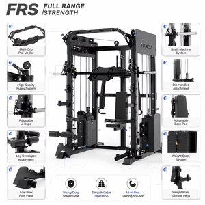 Máquina Smith FRS para Uso Doméstico, Entrenador <span class=keywords><strong>Multifuncional</strong></span> Integrado con Soporte para Sentadillas, Equipo de <span class=keywords><strong>Fitness</strong></span> <span class=keywords><strong>Multifuncional</strong></span> - Product Image 2