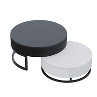 Table basse relevable en marbre, ensemble de tables basses de style campagnard français