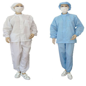 Conjunto de Roupa de Trabalho Antiestática <span class=keywords><strong>ESD</strong></span> com Capuz - À Prova de Poeira, Lavável, Específico para Laboratório / Sala Limpa de Vidro - Product Image 4