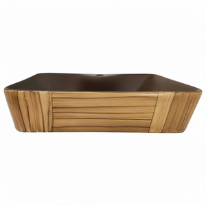 Lavabo de table moderne monobloc en céramique et marbre Installation facile et traditionnelle pour villa, salle de bain, éviers, comptoirs d'hôtel - Product Image 1