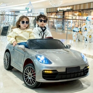 Çocuklar İçin 4 Tekerlekli Elektrikli Binilebilir Araba ABS Malzeme Akülü Uzaktan Kumandalı Renkli Işıklar Müzikli - Product Image 5