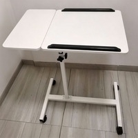Bureau debout pliable en métal et réglable en hauteur, bureau d'ordinateur portable à double usage (assis-debout), poste de travail ergonomique pour le bureau