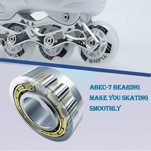 <span class=keywords><strong>Pattini</strong></span> in Linea Professionali per Adulti <span class=keywords><strong>con</strong></span> Misura Regolabile, Scocca in PP e 4 Ruote Luminose per Pattinaggio all'Aperto - Product Image 4