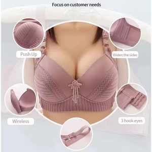 Hot Selling Quality Plus Size Full Cup Backless <b>Bras</b> Shaping Anti-Sag Bralettes Wireless <b>Bras</b> for Women - Product Image 2