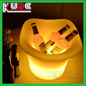 Design élégant étanche bar discothèque bière refroidissement éclairer vin seau à glace LED seau à glace