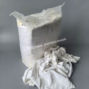 Trapos de Algodón Blancos Reciclados de 10 kg para Limpieza Industrial Eficiente, Trapos de Tela de Algodón para Limpieza - Product Image 1