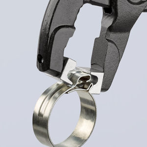 Pince à colliers de serrage Knipex, largeur de mâchoire 1/4 po, acier au chrome-vanadium, qualité industrielle, mâchoires lisses, mesure impériale - Product Image 1