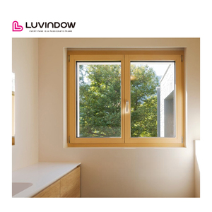 Bán Sỉ Cửa Sổ Gỗ Tráng Nhôm Kính Cường Lực Cửa Sổ Đôi Tùy Chỉnh Cho Biệt Thự - Product Image 3