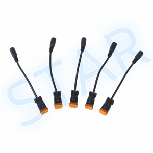 Personalizado automotriz 2 pin negro Deutsch conector a prueba de agua a DC hembra enchufe cables - Product Image 3