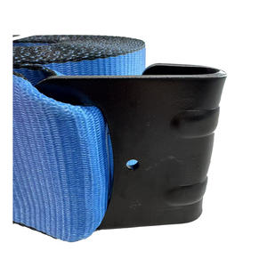 Sangles de treuil 4 "X 30 '16200 LBS Attache robuste avec crochets plats Sangle de remorque à plat - Product Image 4