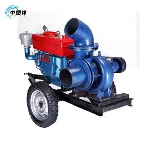 Pompe à eau centrifuge mobile haute pression en acier inoxydable et fer, auto-amorçante, à moteur diesel, pour irrigation agricole - Product Image 6