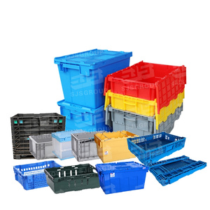 Heavy duty Custom plastic crates for fruits and vegetables stackable plastic crates