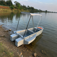 Bateaux de pêche portables en PE, pliables, segmentés, à assembler facilement, bateaux en plastique transportables pour la pêche côtière