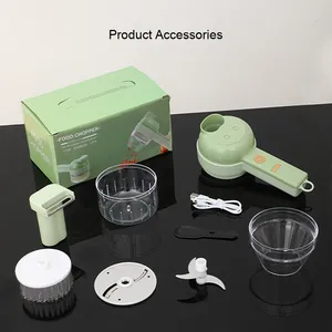 <b>Multifunctional</b> Daily Use Kitchen Tool Plastic Garlic Masher Electric Meat/ <b>Vegetable</b> Chopper Gatling Design Manual Operation - Product Image 6