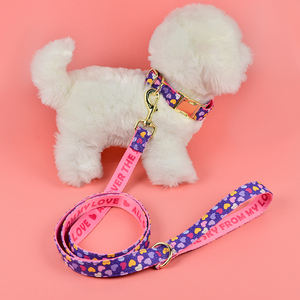 मिडेपेट लक्जरी ब्रांड पॉलिएस्टर डॉग कॉलर लेश छोटे कुत्तों के लिए फैशनेबल ग्रीष्मकालीन रंगीन वर्ष रंगीन वर्ष - Product Image 4