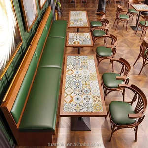 ห้องรับประทานอาหารสไตล์ไทยหรูหราเฟอร์นิเจอร์ไม้เนื้อแข็งเก้าอี้หินอ่อนโต๊ะโซฟาหนังที่ทันสมัยสำหรับ<span class=keywords><strong>ร้าน</strong></span><span class=keywords><strong>กาแฟ</strong></span>ของโรงเรียน - Product Image 2