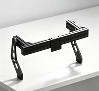Support de sol simple en profilé aluminium 4080 pour moniteur unique, fixation fixe pour cadre de cockpit de simulation de course automobile DIY - Vente en gros