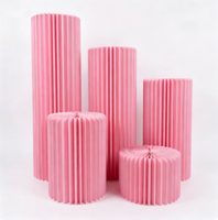 Colonne de papier style romain JD-B-248 de la marque JD, vente en gros d'usine, pour décoration d'allée de mariage, colonne de dessert, centre de table pour baby shower et anniversaire