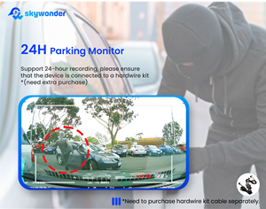 Cámara para Coche Skywonder 4G, Delantera/Trasera, Full HD, Visión Nocturna Dual, IPS, GPS Integrado, Grabador de Vídeo, Modo de Estacionamiento, Sensor G, Compatible con 512G - Product Image 2