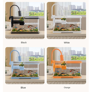 Acuario de acrílico ultra transparente Tanque de peces ecológico medio personalizado con material de plástico AS - Product Image 6