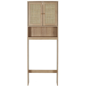 <span class=keywords><strong>Mobile</strong></span> Bagno a <span class=keywords><strong>Doppia</strong></span> <span class=keywords><strong>Anta</strong></span> in Legno Naturale 60x22x170cm, in Truciolato con Finitura in Melaminico Effetto Rattan - Product Image 5