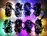 Guirlandes lumineuses LED de Noël pour l'extérieur, étanches IP44, lumières scintillantes féériques pour arbre, pour la décoration de salles de classe et de mariages - à brancher