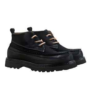High Quality Men's Casual Cowhide Non-Slip Platform Retro Work <b>Shoes</b> Outdoor Walking <b>Shoes</b> <b>Height</b> <b>Increasing</b> - Product Image 6