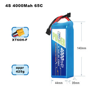 드론 배터리 공장 원래 4S 14.8V 3000/4000/5000mAh 30C/50C/65C/100C/120C FPV UAV 사용자 정의 OEM ODM 리튬 Lipo - Product Image 2